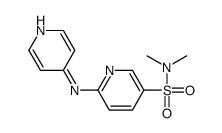 N,N-dimethyl-6-(pyridin-4-ylamino)pyridine-3-sulfonamide结构式