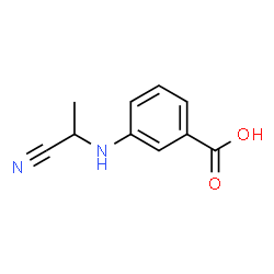 Benzoic acid, 3-[(1-cyanoethyl)amino]- (9CI) Structure