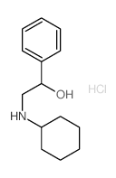 2-(cyclohexylamino)-1-phenyl-ethanol structure