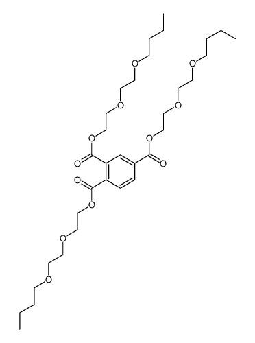 1,2,4-Benzenetricarboxylic acid tris[2-(2-butoxyethoxy)ethyl] ester结构式