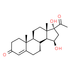 15,17-dihydroxyprogesterone Structure