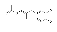 1-acetoxy-2-methyl-3-(3,4-dimethoxyphenyl)propene Structure