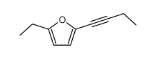 Furan, 2-(1-butynyl)-5-ethyl- (9CI) structure