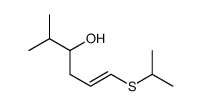 2-methyl-6-propan-2-ylsulfanylhex-5-en-3-ol结构式