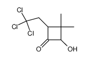 4-(2',2',2'-Trichloraethyl)-2-hydroxy-3,3-dimethylcyclobutanon Structure