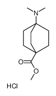 4-(二甲基氨基)双环[2.2.2]辛烷-1-羧酸甲酯盐酸盐结构式