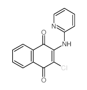 1,4-Naphthalenedione,2-chloro-3-(2-pyridinylamino)-结构式
