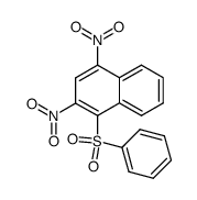 (2,4-dinitro-[1]naphthyl)-phenyl sulfone结构式