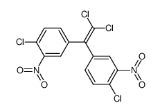 1,1-dichloro-2,2-bis(4-chloro-3-nitrophenyl)ethylene结构式