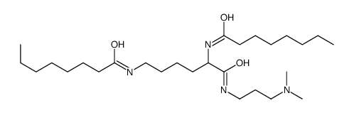 N,N'-[1-[[[3-(dimethylamino)propyl]amino]carbonyl]-1,5-pentanediyl]bisoctanamide结构式