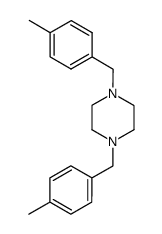 N,N'-bis(p-methylbenzyl)piperazine Structure