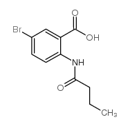 5-溴-2-丁酰胺苯甲酸结构式