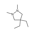 Pyrazolidine,4,4-diethyl-1,2-dimethyl- Structure