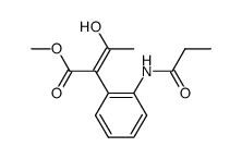 methyl (Z)-3-hydroxy-2-(2-propionamidophenyl)but-2-enoate Structure
