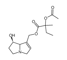 2-Acetoxy-2-methylbutanoic acid [(6-hydroxy-1-azabicyclo[3.3.0]oct-3-en-4-yl)methyl] ester结构式