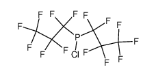 Bis(heptafluor-n-propyl)-chlorphosphan结构式