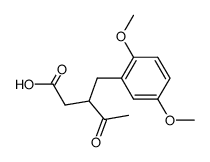 3-(2,5-dimethoxybenzyl)-4-oxopentanoic acid结构式