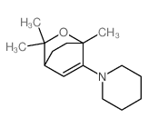 1-(1,8,8-trimethyl-7-oxabicyclo[2.2.2]oct-2-en-2-yl)piperidine结构式