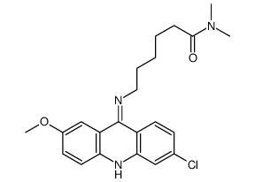 6-[(6-chloro-2-methoxy-acridin-9-yl)amino]-N,N-dimethyl-hexanamide Structure