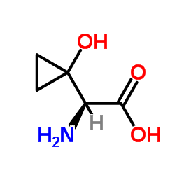 (2S)-Amino(1-hydroxycyclopropyl)acetic acid structure