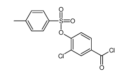 (4-carbonochloridoyl-2-chlorophenyl) 4-methylbenzenesulfonate Structure