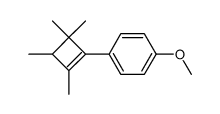 1-(4-Methoxyphenyl)-2,3,4,4-tetramethyl-1-cyclobuten Structure