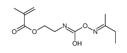 2-Propenoic acid, 2-methyl-, 2-(1-methylpropylidene)aminooxycarbonylaminoethyl ester structure