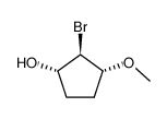 Cyclopentanol, 2-bromo-3-methoxy-, (1-alpha-,2-ba-,3-alpha-)- (9CI) structure