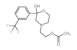 2-(2-Hydroxy-2-(3-(trifluoromethyl)phenyl)-4-morpholinyl)ethyl acetate Structure