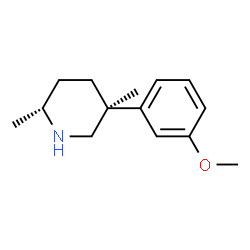 Piperidine, 5-(3-methoxyphenyl)-2,5-dimethyl-, cis- (9CI)结构式