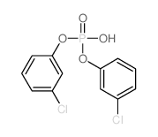 bis(3-chlorophenoxy)phosphinic acid Structure