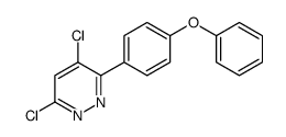 4,6-dichloro-3-(4-phenoxyphenyl)pyridazine Structure
