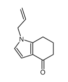 1-prop-2-enyl-6,7-dihydro-5H-indol-4-one结构式