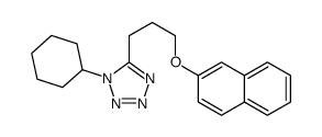 1-cyclohexyl-5-(3-naphthalen-2-yloxypropyl)tetrazole结构式