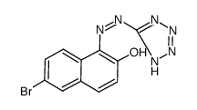 2-(6-bromo-2-hydroxy-naphthalen-1-yl)-1-azo-5-tetrazole Structure