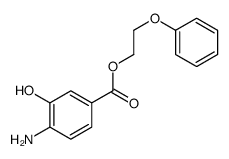 2-phenoxyethyl 4-amino-3-hydroxybenzoate结构式