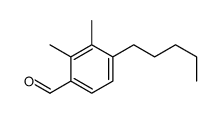 2,3-二甲基-4-戊基-苯甲醛结构式