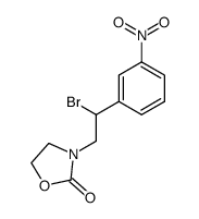 3-(2-bromo-2-(3-nitrophenyl)ethyl)oxazolidin-2-one Structure