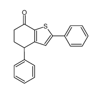 4,5-dihydro-2,4-diphenylbenzo[b]thiophen-7(6H)-one结构式