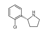 (R)-2-(2-氯苯基)吡咯烷结构式