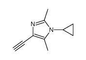 1-cyclopropyl-4-ethynyl-2,5-dimethylimidazole Structure