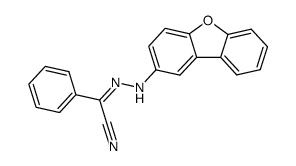 (dibenzofurannyl-2-hydrazono) du phenylacetonitrile Structure