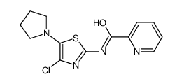 N-(4-chloro-5-pyrrolidin-1-yl-1,3-thiazol-2-yl)pyridine-2-carboxamide Structure