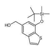 [7-[tert-butyl(dimethyl)silyl]oxy-1-benzothiophen-5-yl]methanol结构式