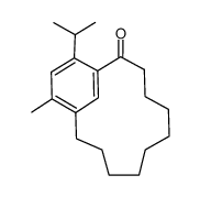 12-Methyl-14-isopropyl-[10]metacyclophan-1-on结构式