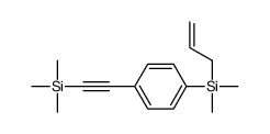 dimethyl-prop-2-enyl-[4-(2-trimethylsilylethynyl)phenyl]silane结构式