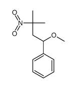 (1-methoxy-3-methyl-3-nitrobutyl)benzene Structure