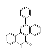 6-phenyl-12H-isoquinolino[4,3-c]quinolin-11-one结构式