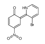 6-(3-bromo-1H-pyridin-2-ylidene)-4-nitrocyclohexa-2,4-dien-1-one Structure