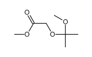 methyl 2-(2-methoxypropan-2-yloxy)acetate结构式